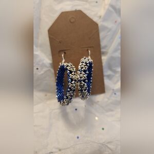 Hand made delica beaded earrings